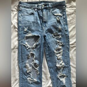 American Eagle Next Level Stretch Ripped Jeans Sz10